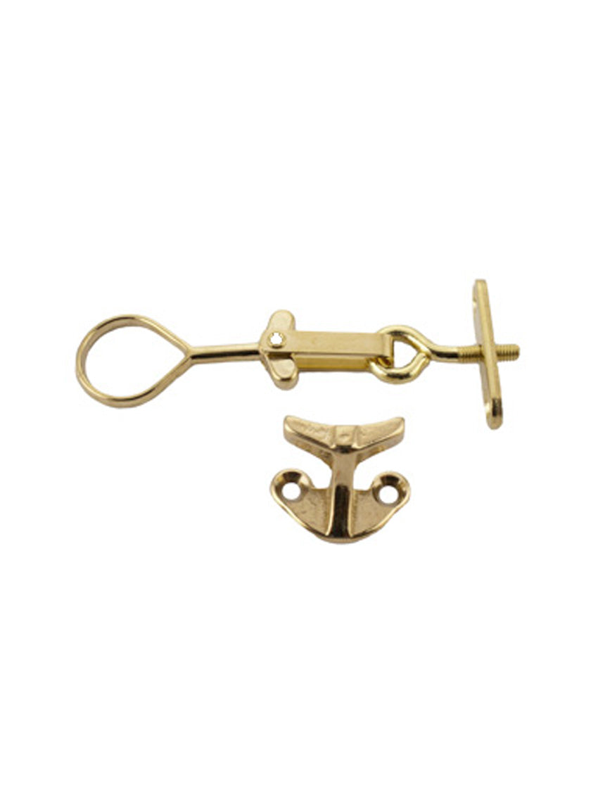 Anverfer plate eyelet - Shiny brass with lacquer