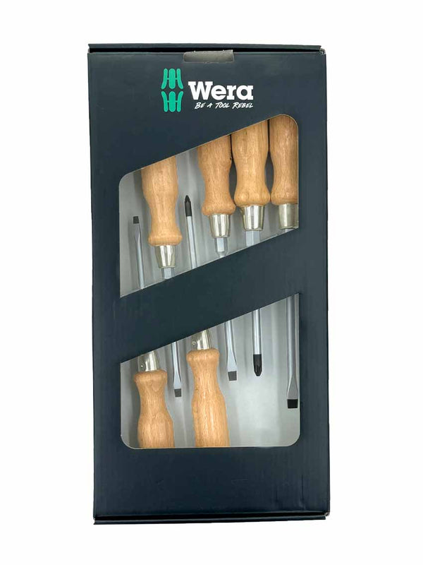 Wera wooden screwdriver set 6 pcs.
