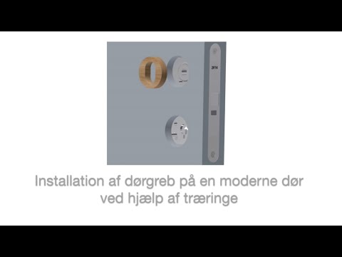 Installation av träringar på en modern dörr